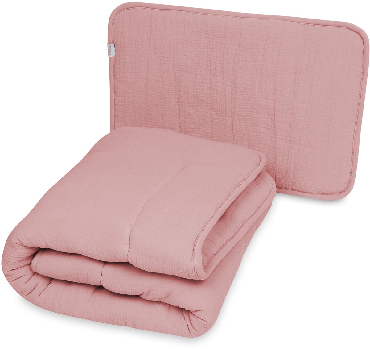 BabyMatex Muslin Täcke och Kudde 100x135|Rosa