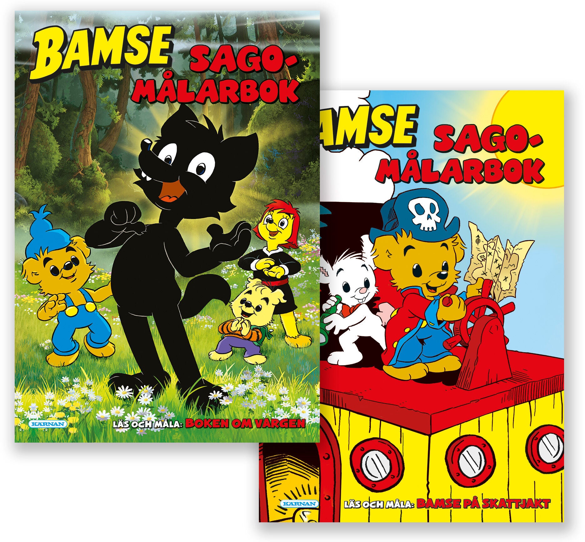 Bamse II Pysselpack Läs och måla