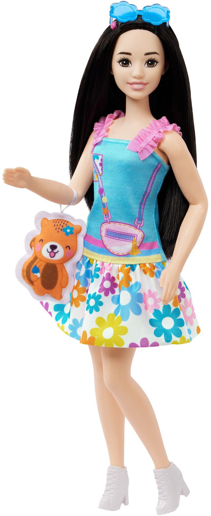 Barbie My First Docka Svart Hår med Räv|