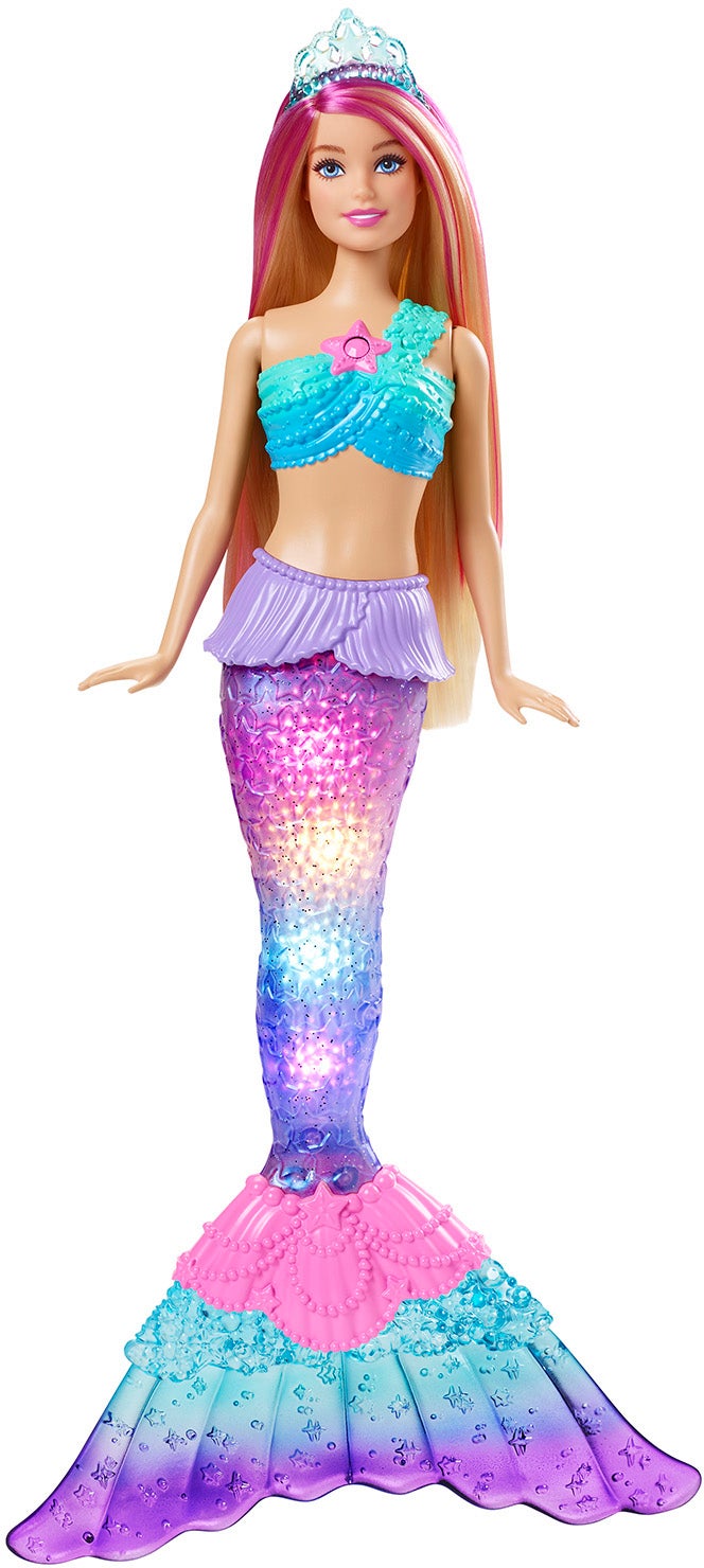 Barbie Twinkle Lights Mermaid Modedocka|Flerfärgad
