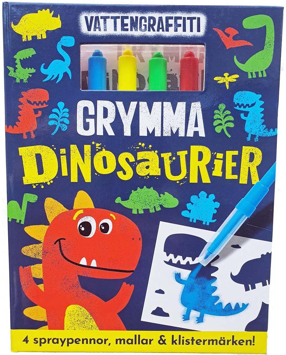 Barthelson Förlag Vattengraffiti Grymma Dinosaurier|