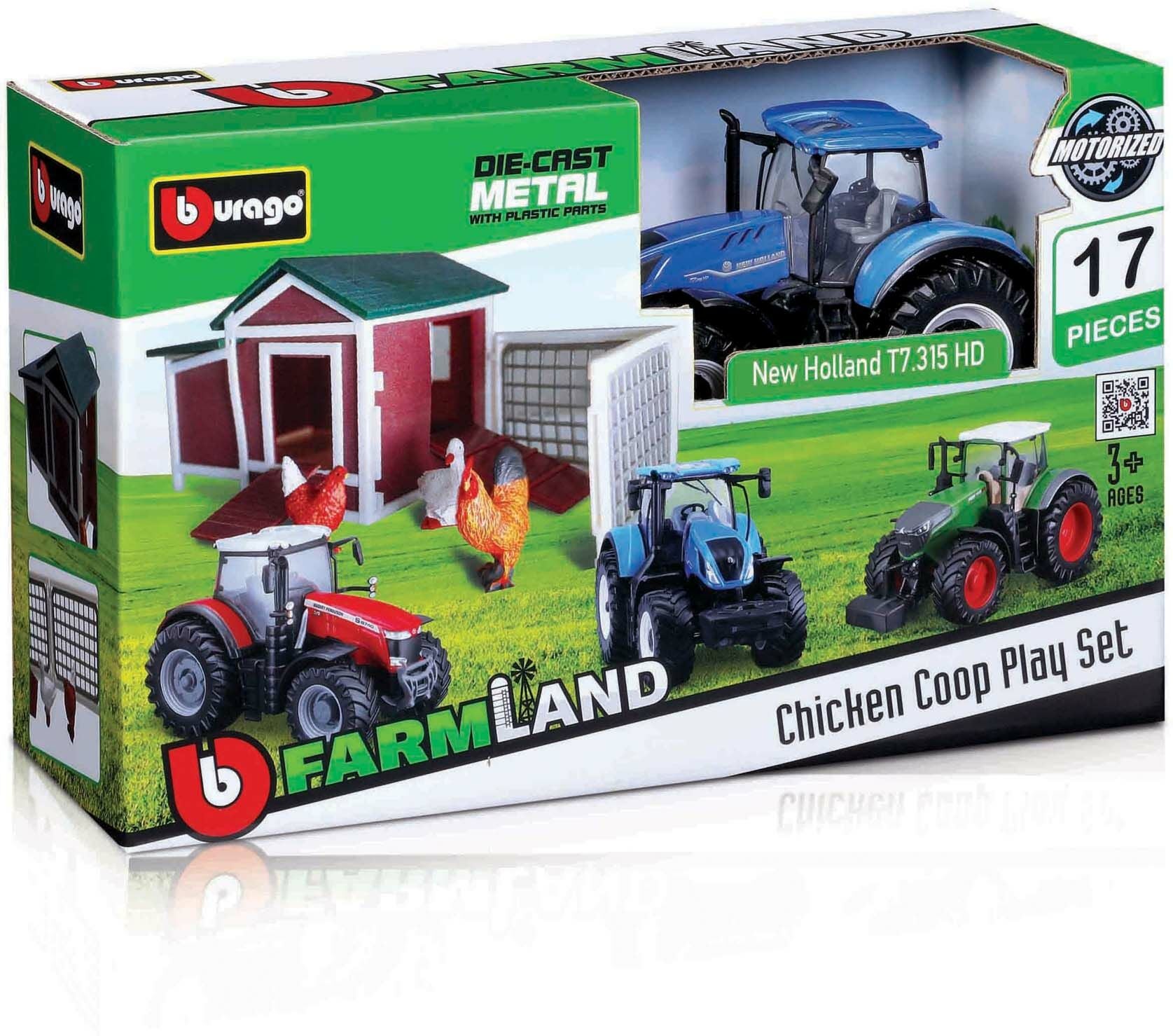 Bburago Farmland 1:43 Lekset Hönshus|