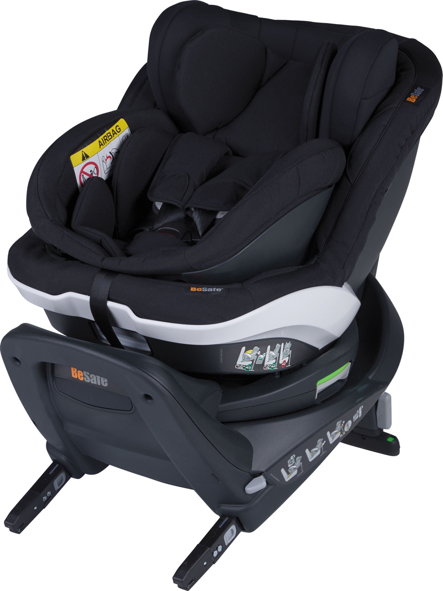 BeSafe iZi Twist B i-Size Bilbarnstol|Fresh Black Cab