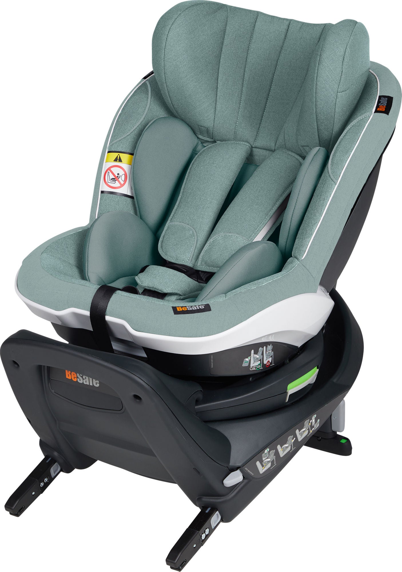 BeSafe iZi Twist i-Size Bilbarnstol|Sea Green Mèlange