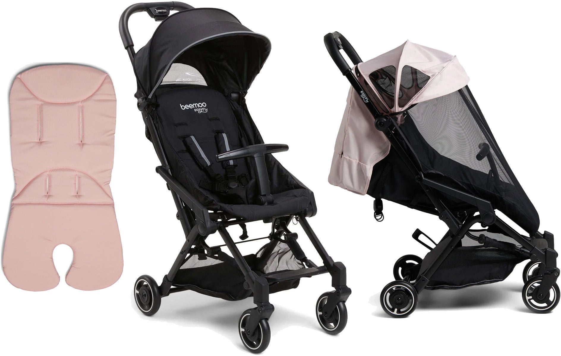 Beemoo Easy Fly 3 Sulky inkl. Memory Foam Sittdyna &  Breezy Sufflett