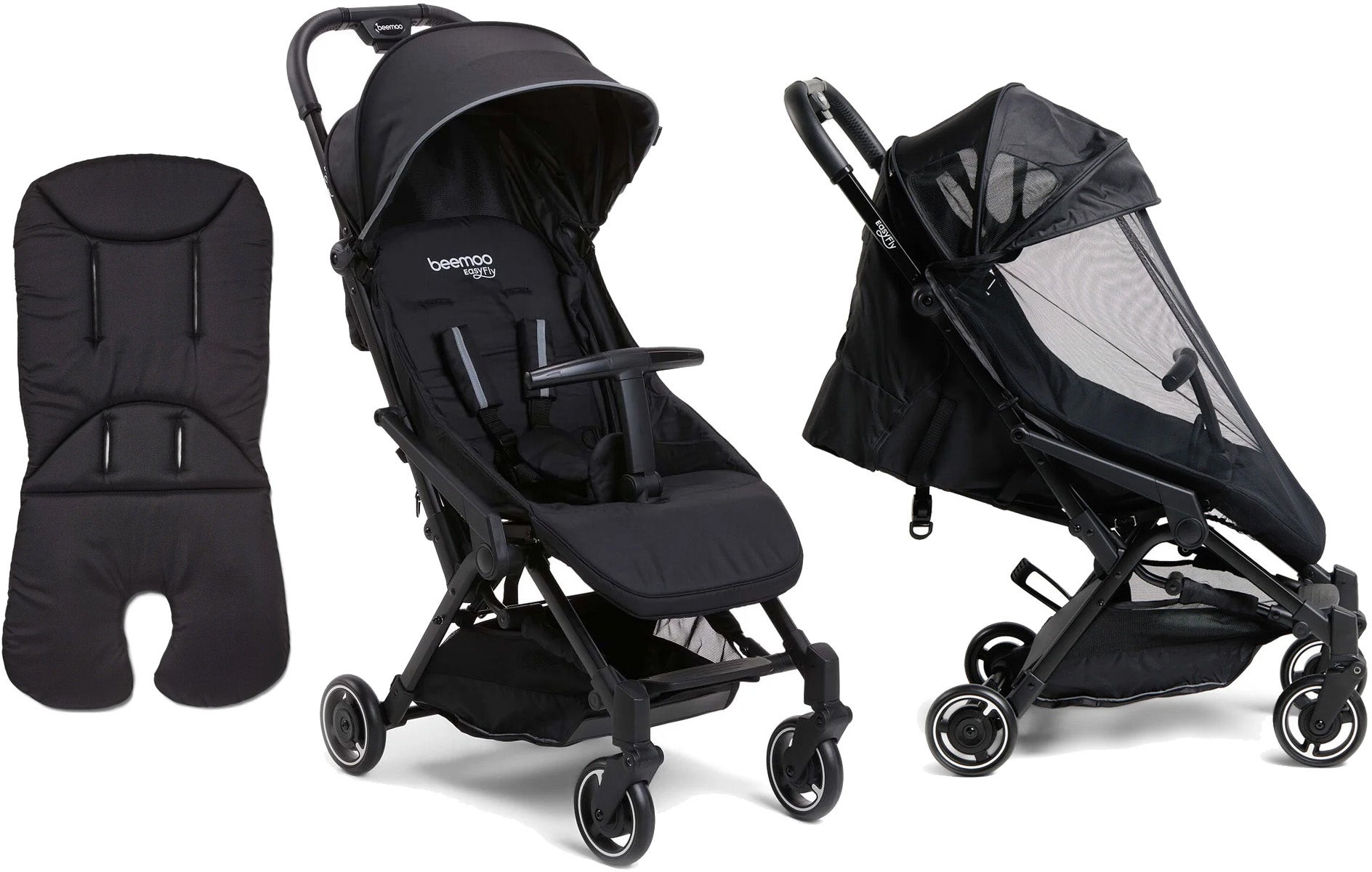 Beemoo Easy Fly Lux 3 Sulky inkl. Memory Foam Sittdyna &  Breezy Sufflett
