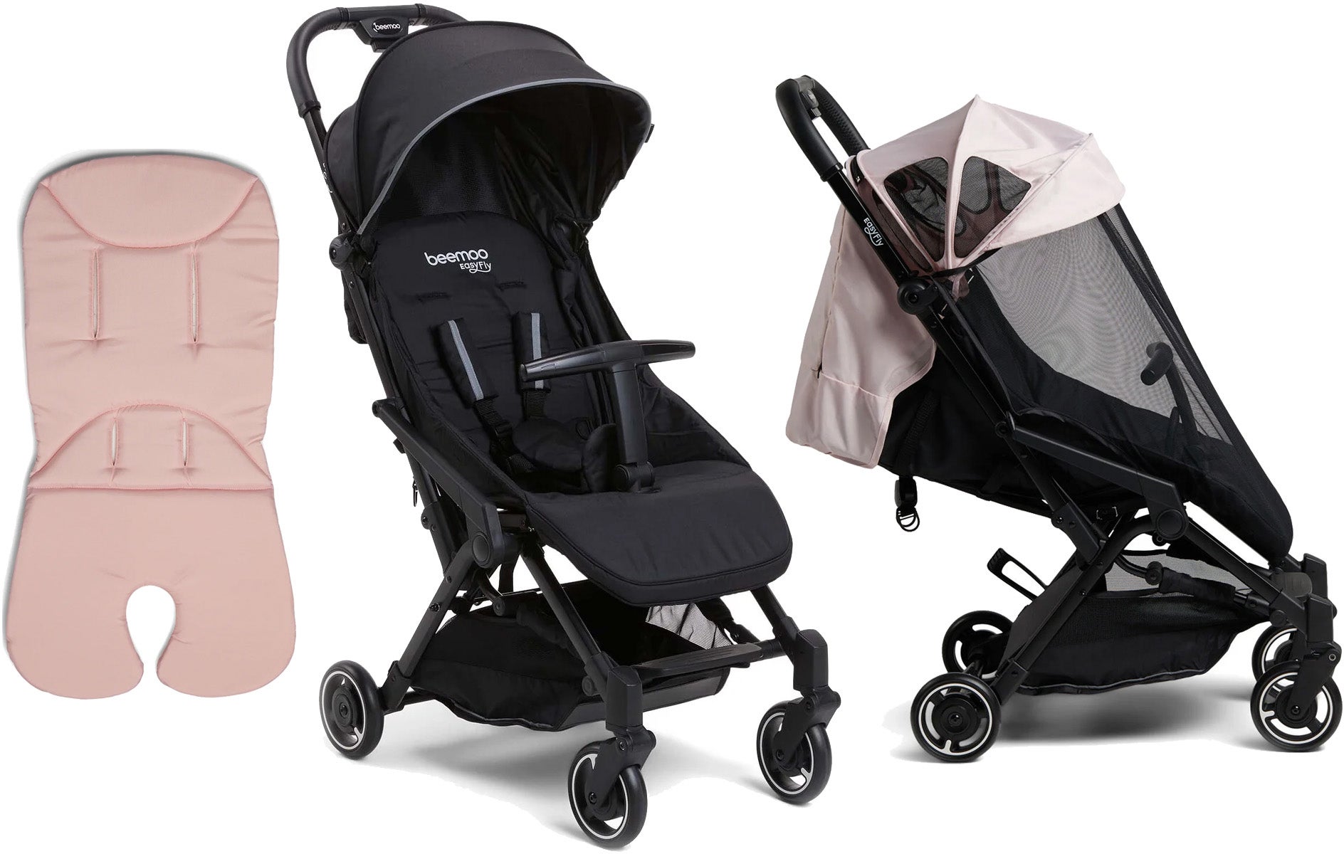 Beemoo Easy Fly Lux 3 Sulky inkl. Memory Foam Sittdyna &  Breezy Sufflett