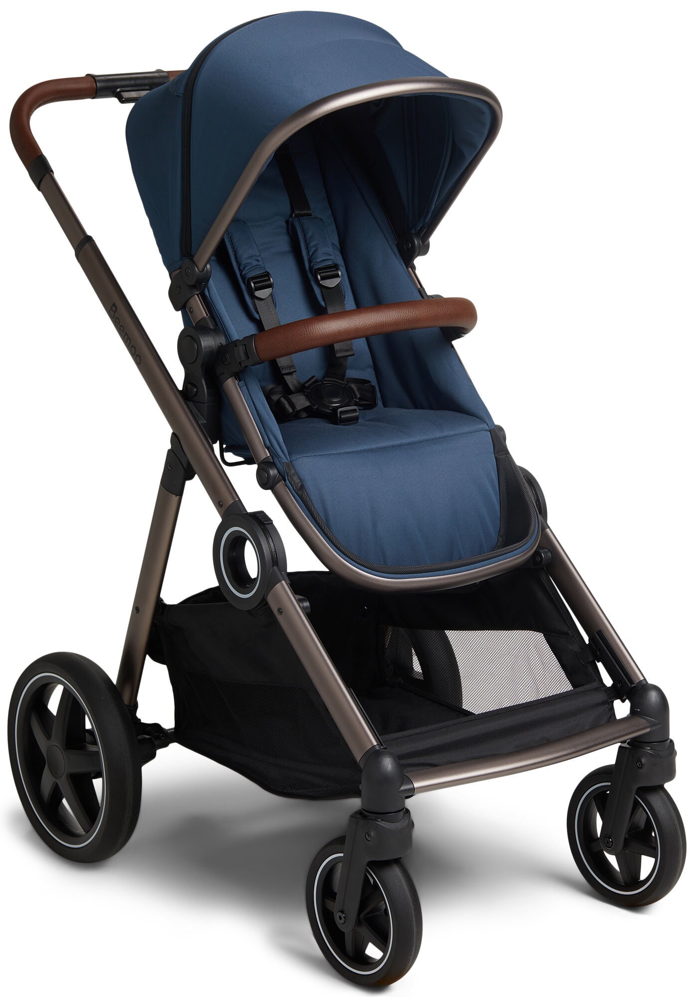 Beemoo Pro Multi Sittvagn|Midnight Blue/Anodized