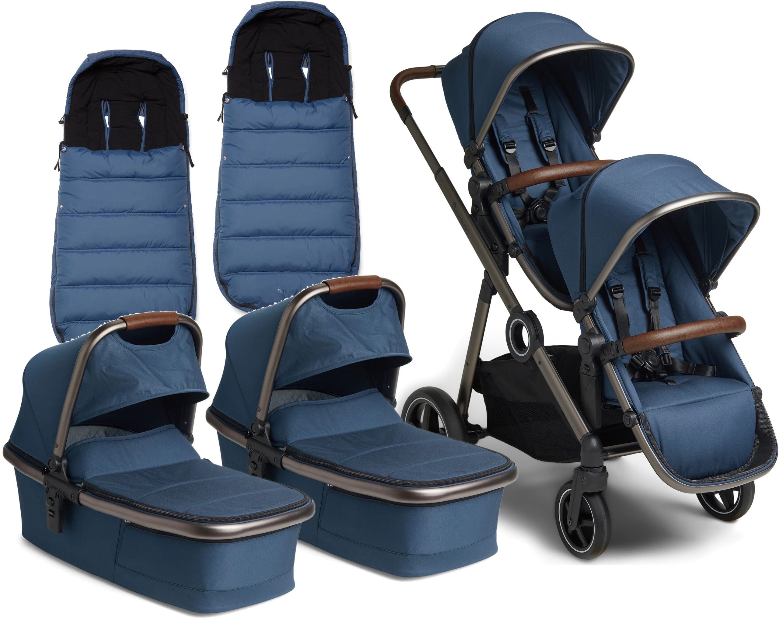 Beemoo Pro Multi Tvillingvagn inkl. Åkpåsar