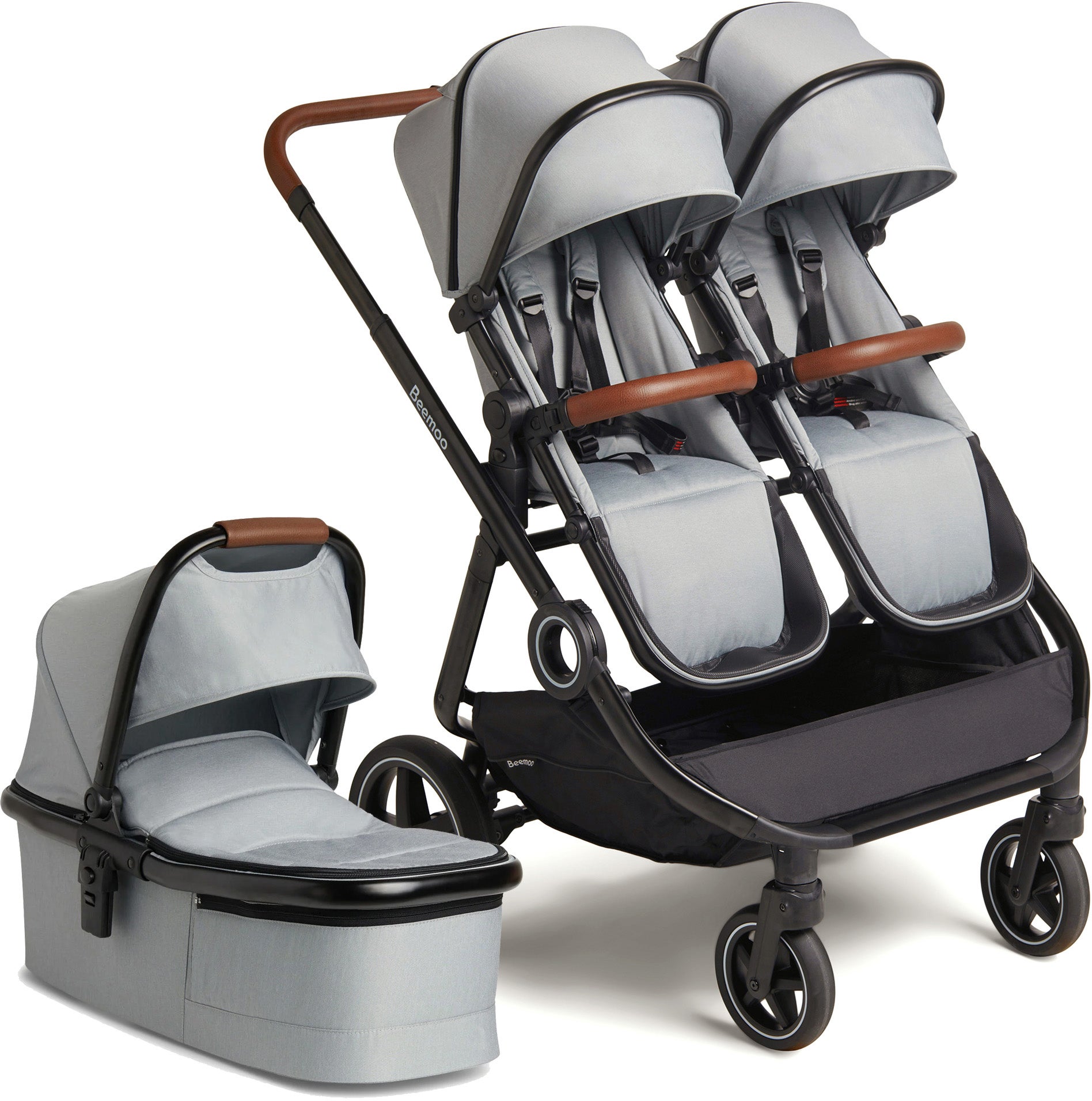 Beemoo Pro Twin Syskonvagn inkl. Liggdel