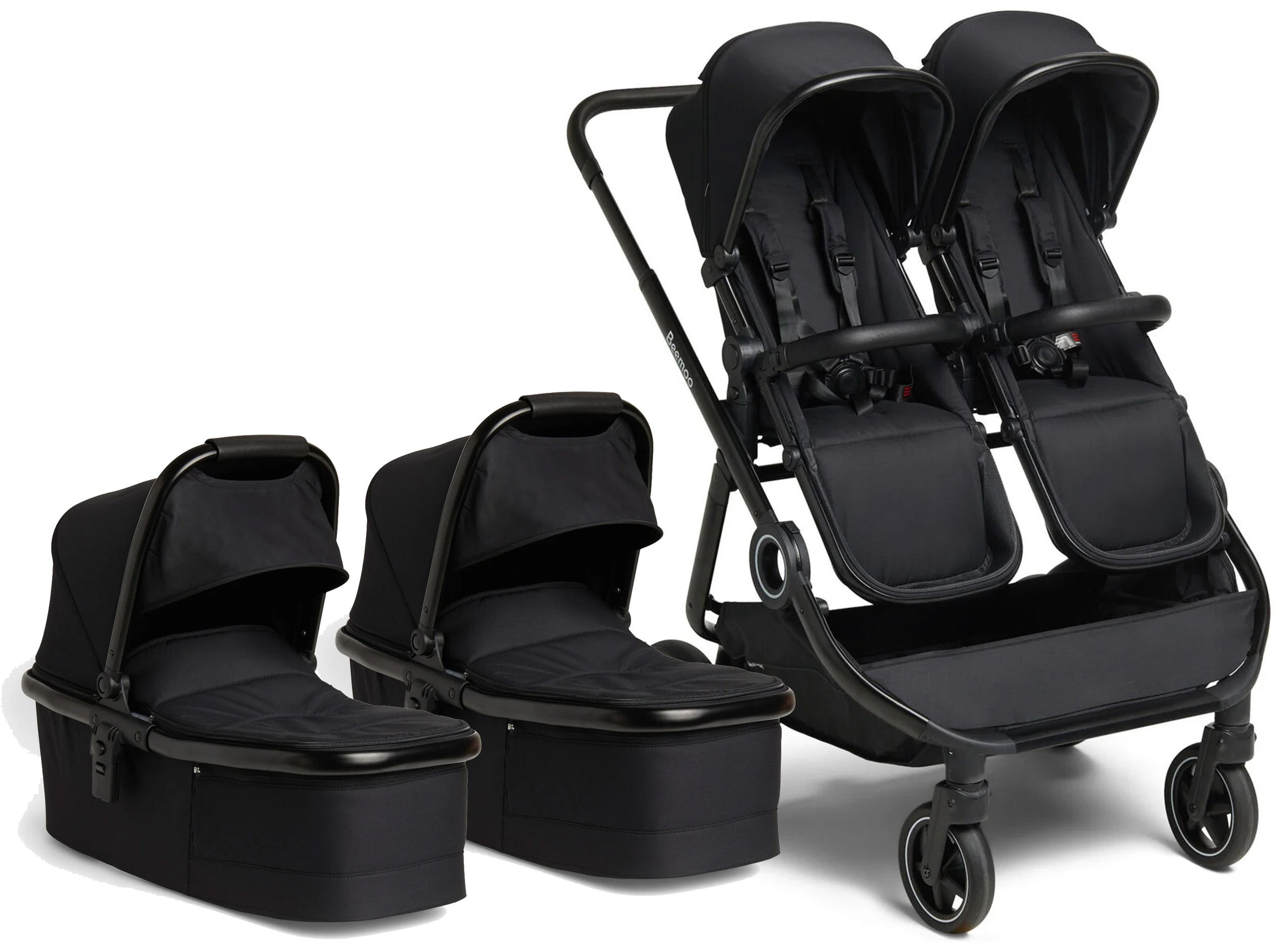 Beemoo Pro Twin Tvillingvagn inkl. Liggdelar