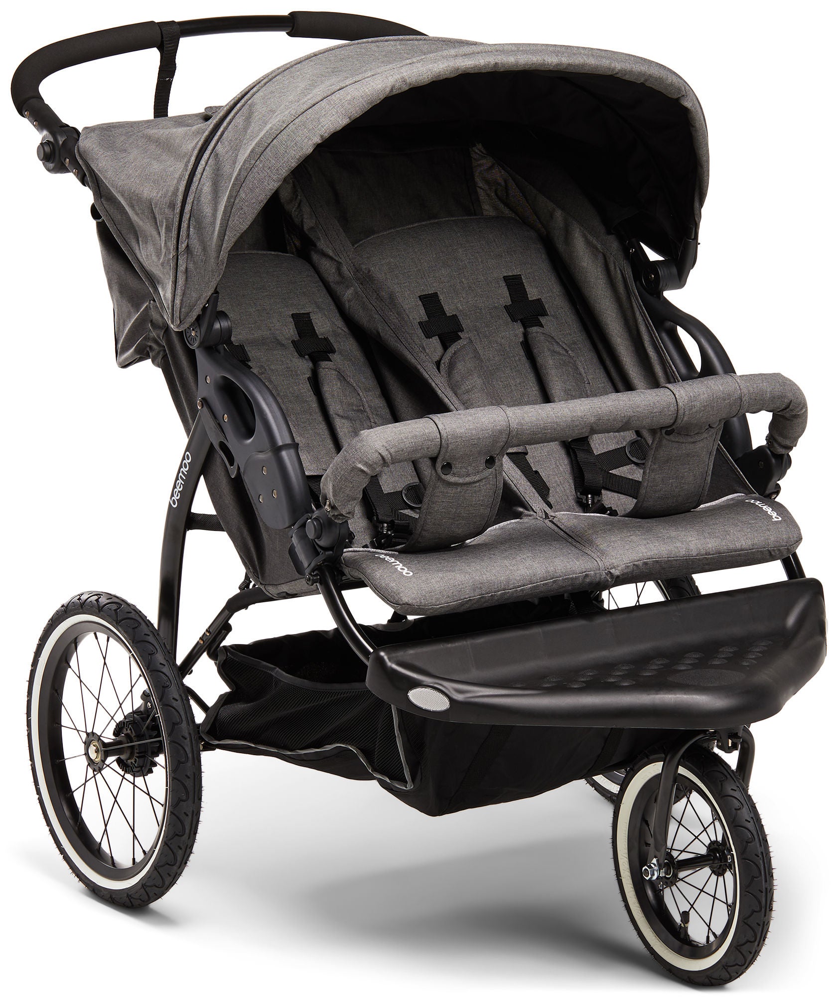 Beemoo Sport Kombo 2 Syskon- &  Tvillingvagn|Grey Melange