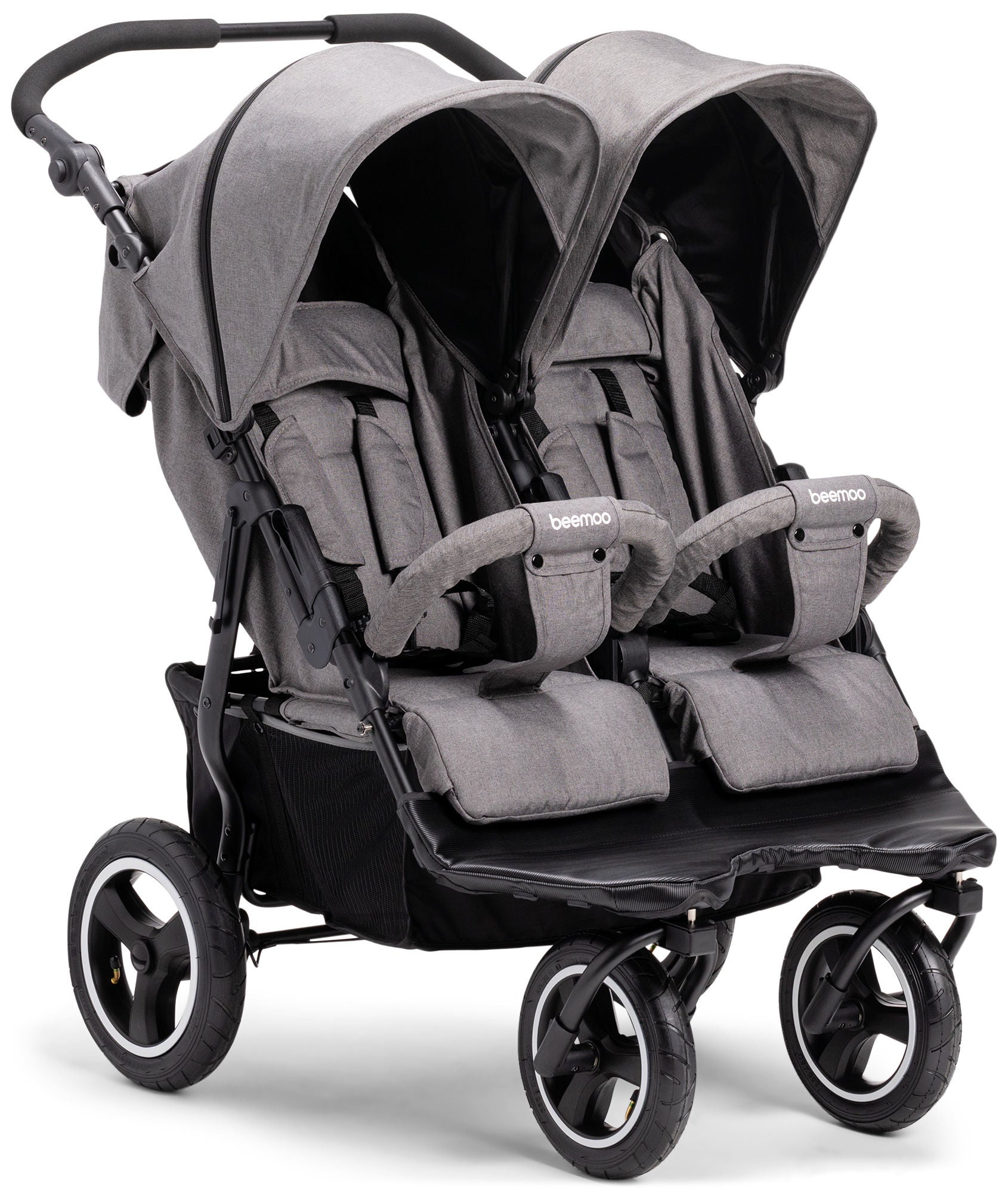 Beemoo Swing Syskonvagn|Grey Melange
