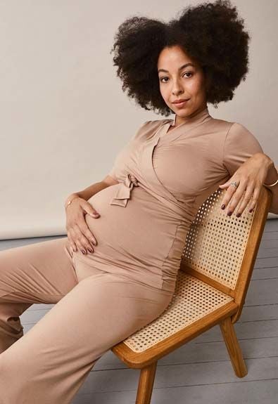 Boob Lounge Wrap Tröja|Sand
