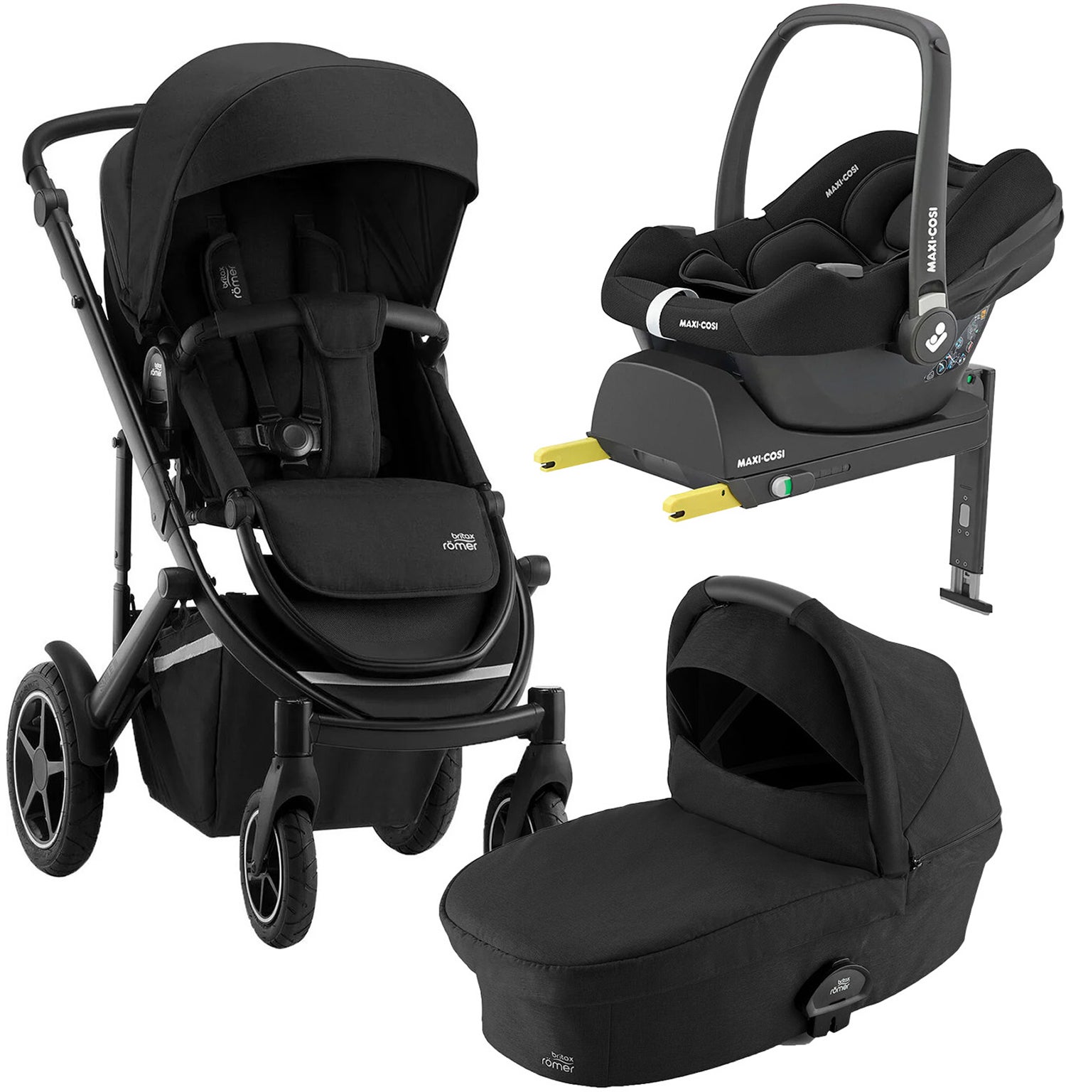Britax Römer Smile 4 Duovagn inkl. Maxi-Cosi CabrioFix &  Bas