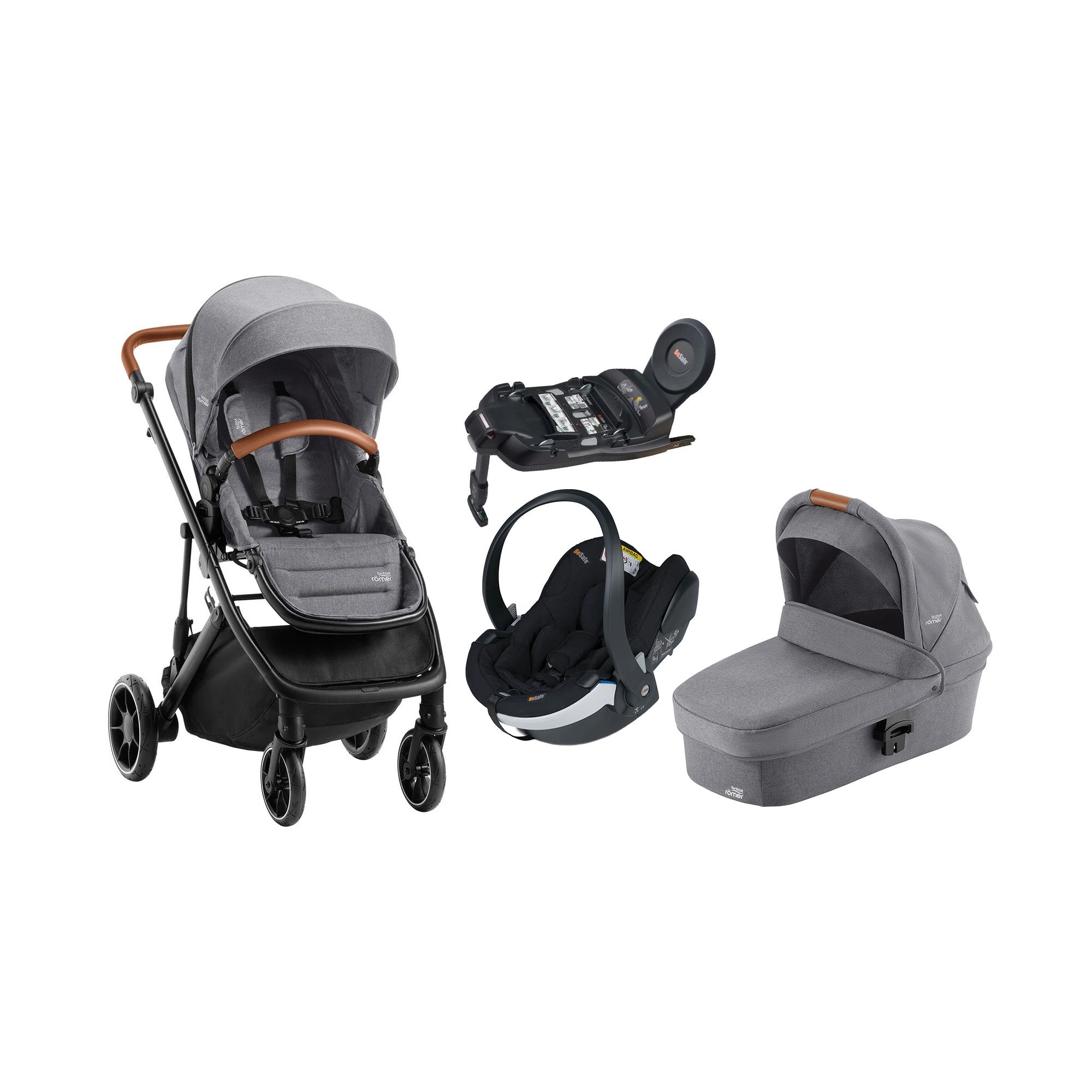 Britax Römer Strider M Duovagn inkl. BeSafe iZi Go Modular X2 &  Bas