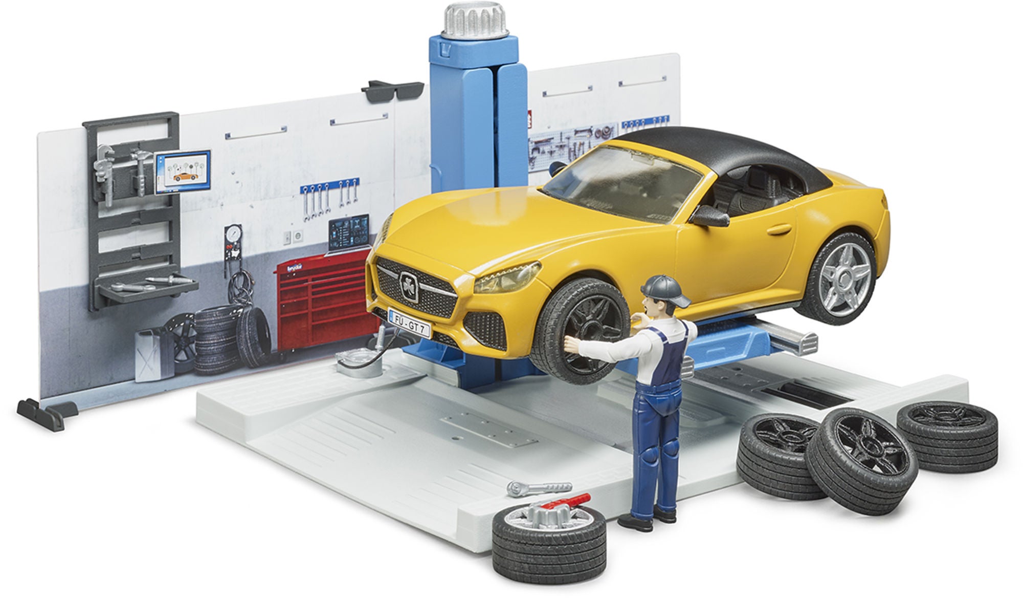 Bruder Figure Set Car Service|