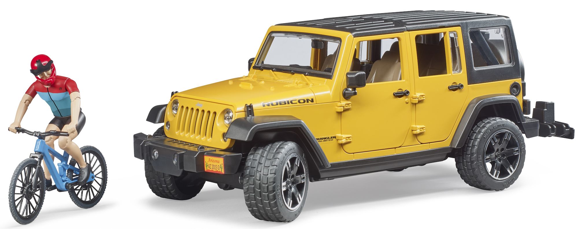 Bruder Jeep Wrangler Rubicon Unlimited Med Cykel