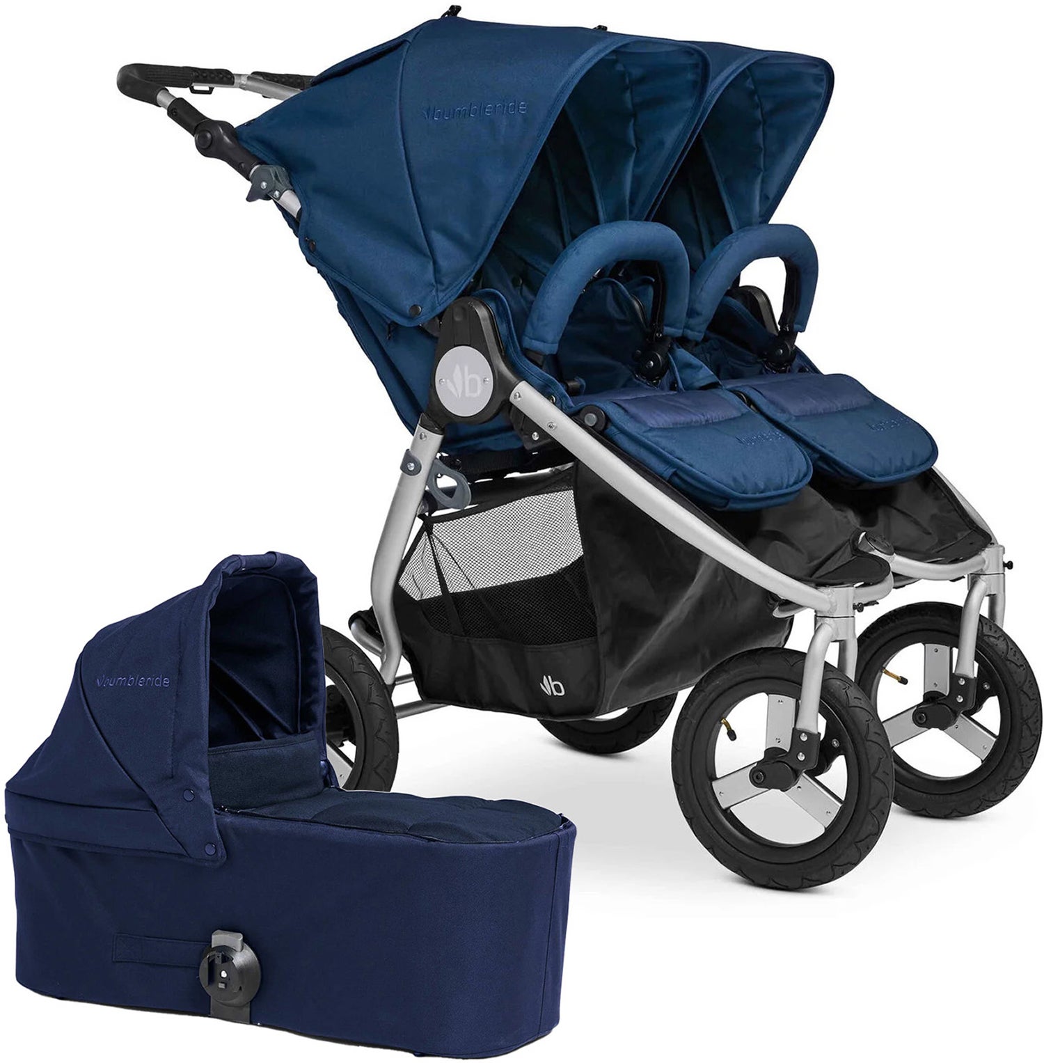 Bumbleride Indie Twin Tvillingvagn inkl. Liggdel