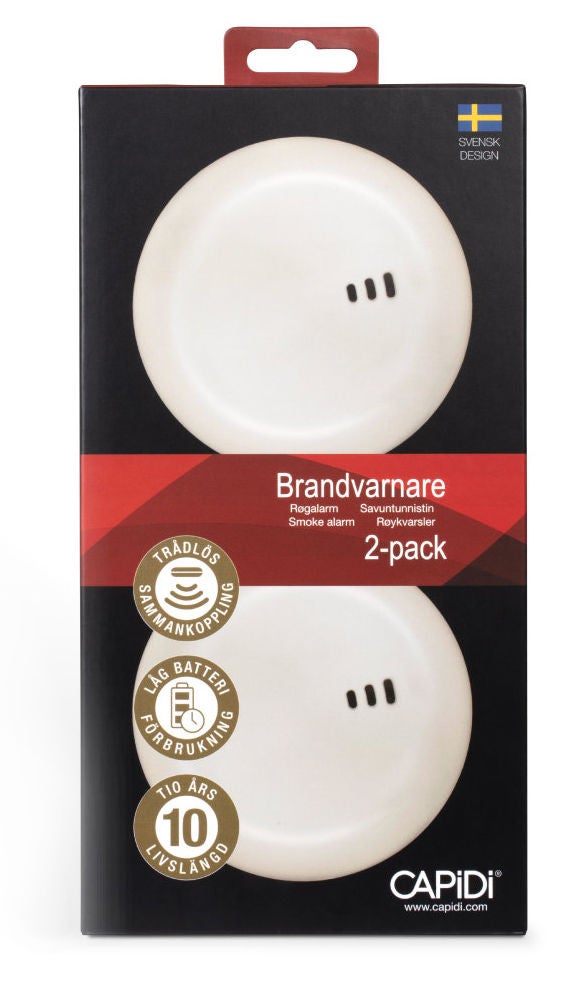 CAPiDi Brandvarnare 2-pack