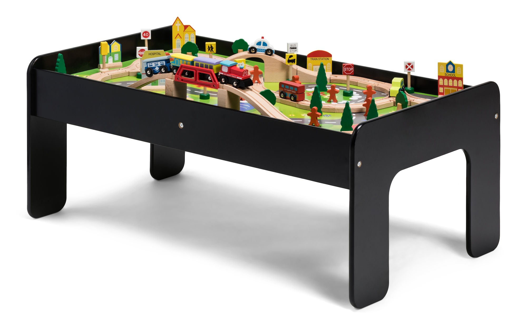 Classic World Tågbord 90 Delar|Svart