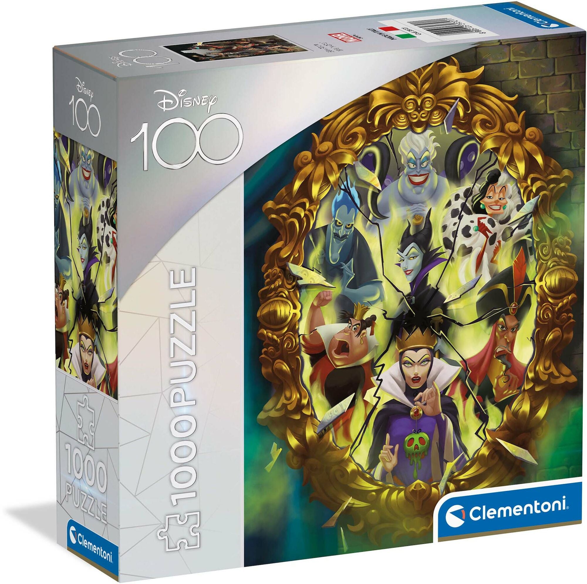 Clementoni Disney 100 Villains Pussel 1000 Bitar|