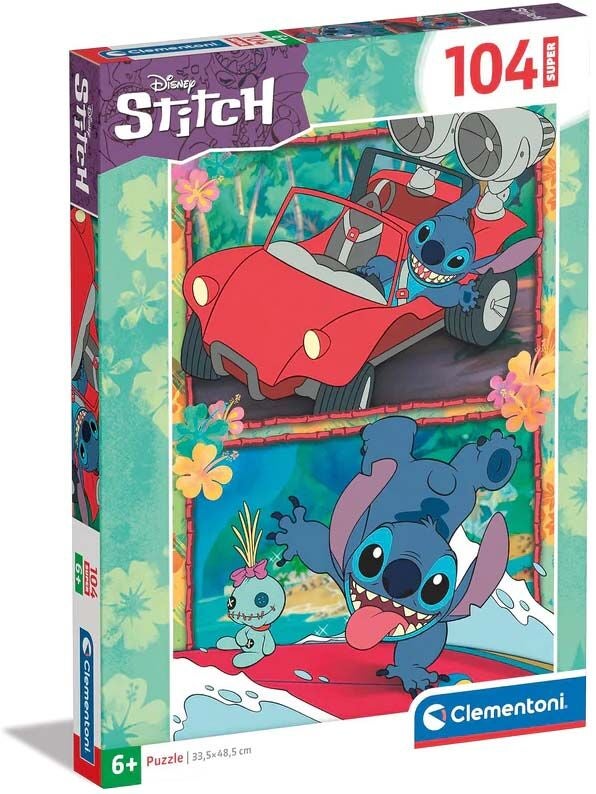 Clementoni Disney Stitch Super Pussel 104 Bitar|