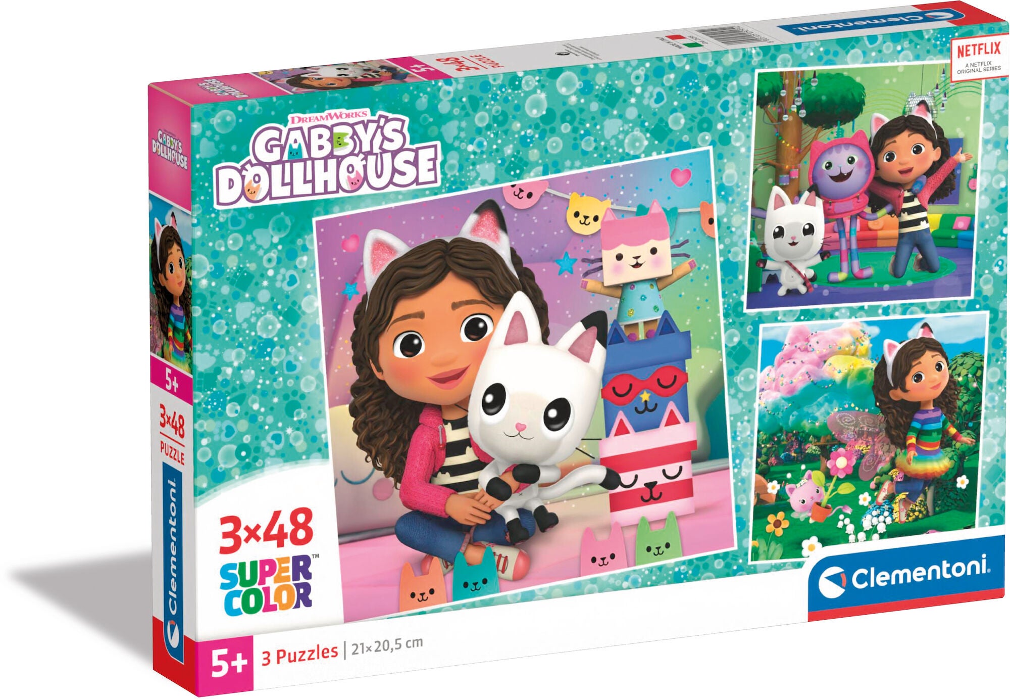 Clementoni Gabby's Dollhouse Pussel 3x48 Bitar|