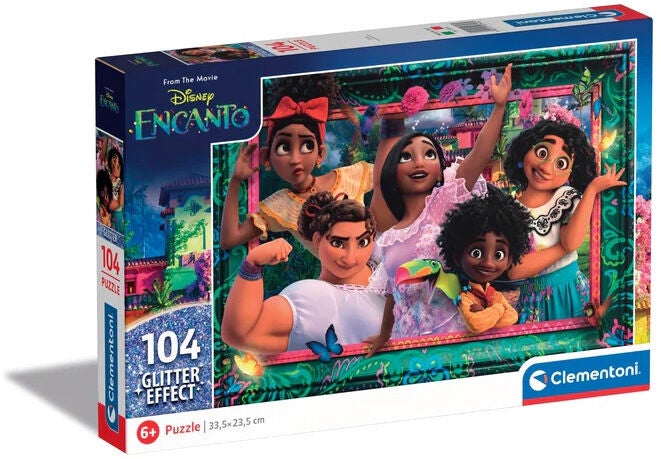 Clementoni Glitter Disney Encanto 2023 Barnpussel 104 Bitar