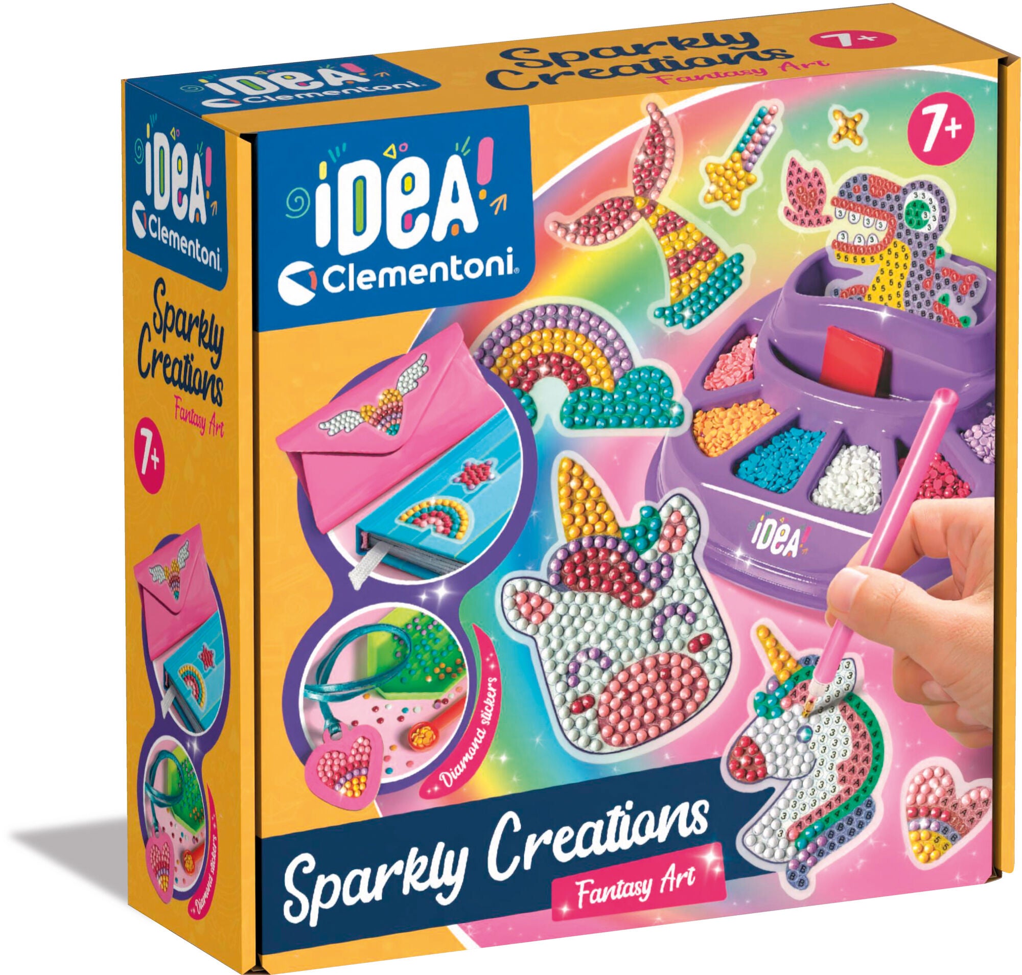 Clementoni Idea Sparkly Creations Diamantmålning Set Enhörningar|