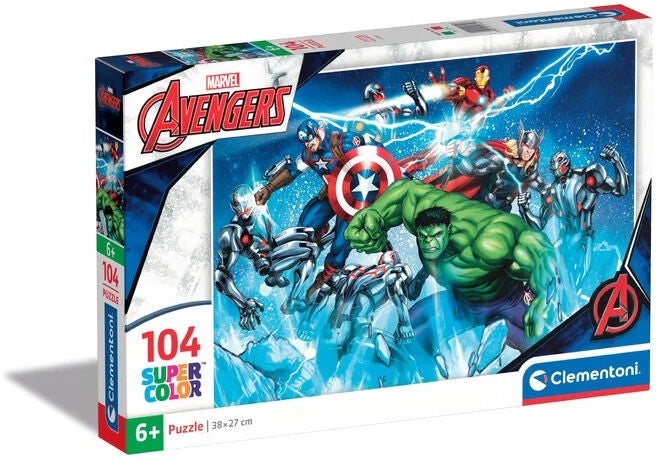 Clementoni Marvel Avengers Barnpussel 104 Bitar