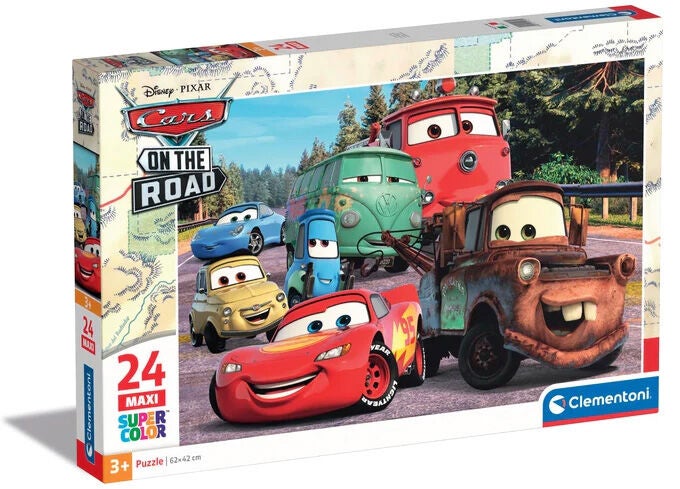 Clementoni Maxi Disney Cars On the Road Barnpussel 24 Bitar