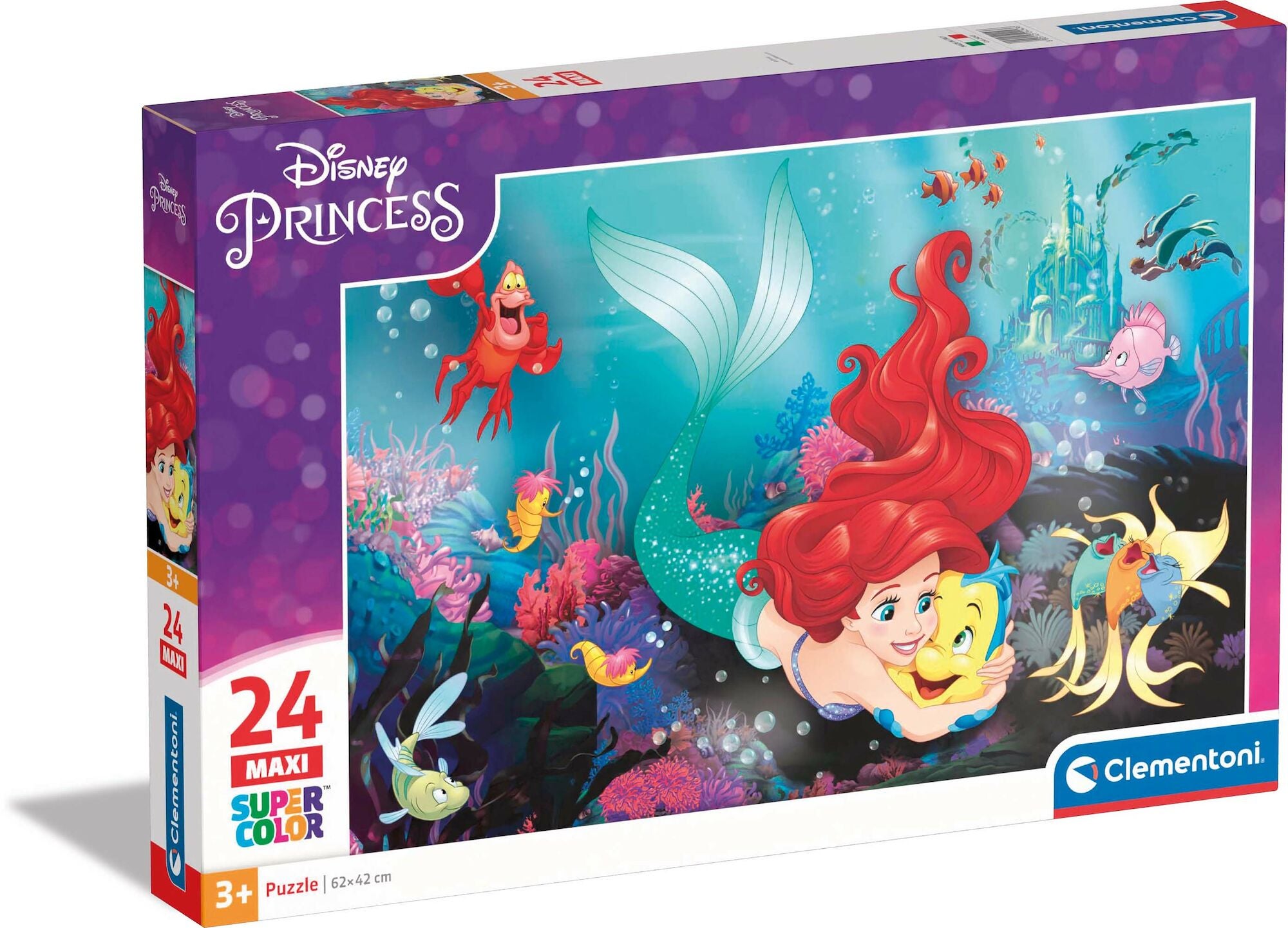 Clementoni Maxi Disney Princess Little Mermaid Pussel 24 Bitar|