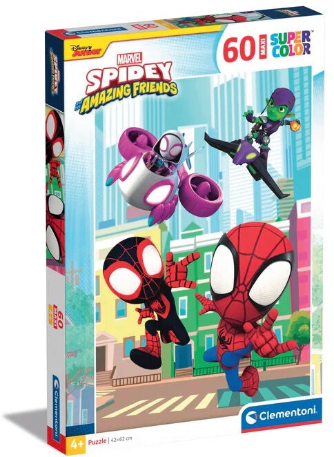 Clementoni Maxi Spidey And His Amazing Friends Pussel 60 Bitar