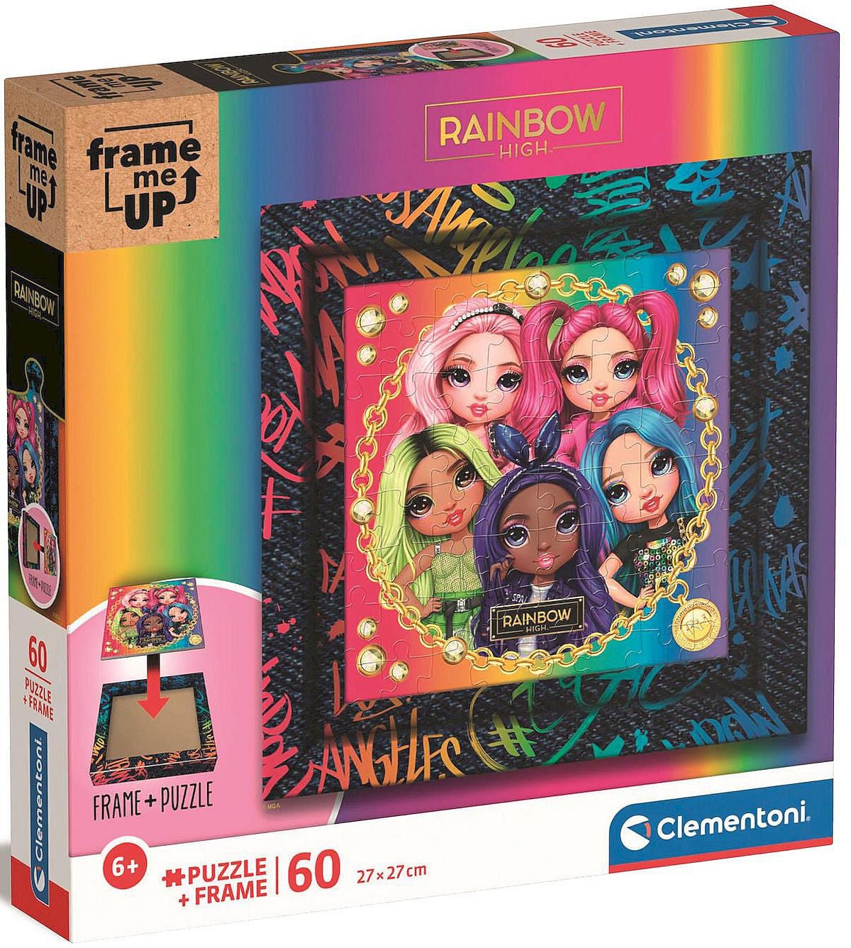 Clementoni Rainbow High Pussel Frame Me Up 60 Bitar