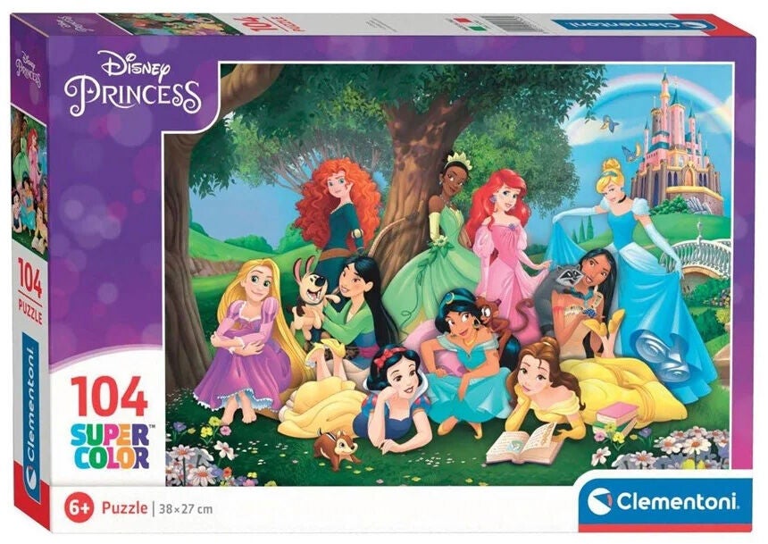 Clementoni Super Color Disney Princess Pussel 104 Bitar