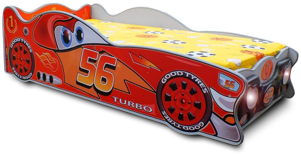 Cloudberry Castle Juniorsäng Bil Racer|Röd