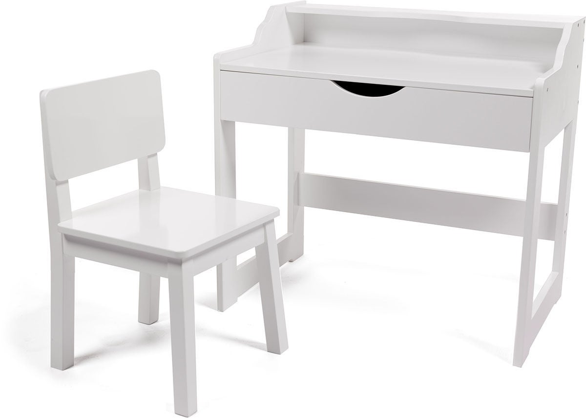 Cloudberry Castle Skrivbord och Stol|Vit