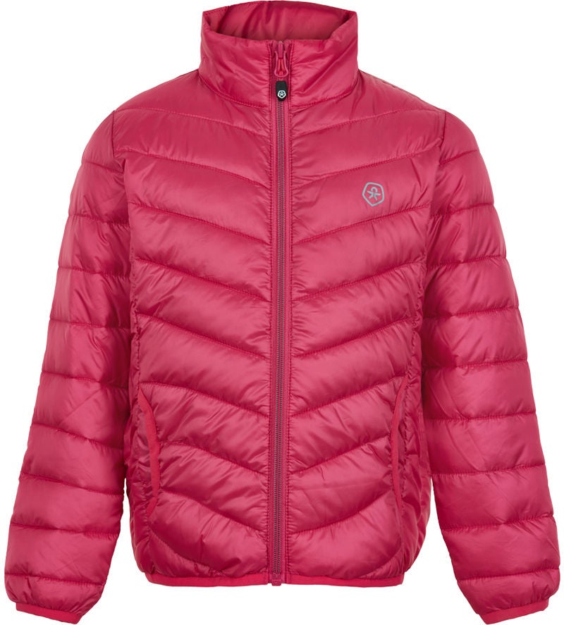 Color Kids Quiltad Packable Jacka|Honeysuckle