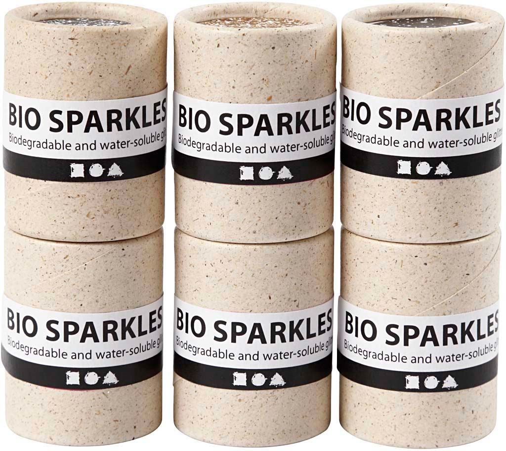 Creativ Company Bio-Glimmer Glitter 6-pack|