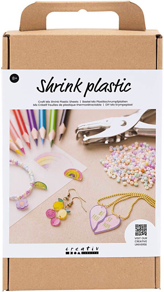 Creativ Company Krympplast DIY-set Örhängen &  Halsband|