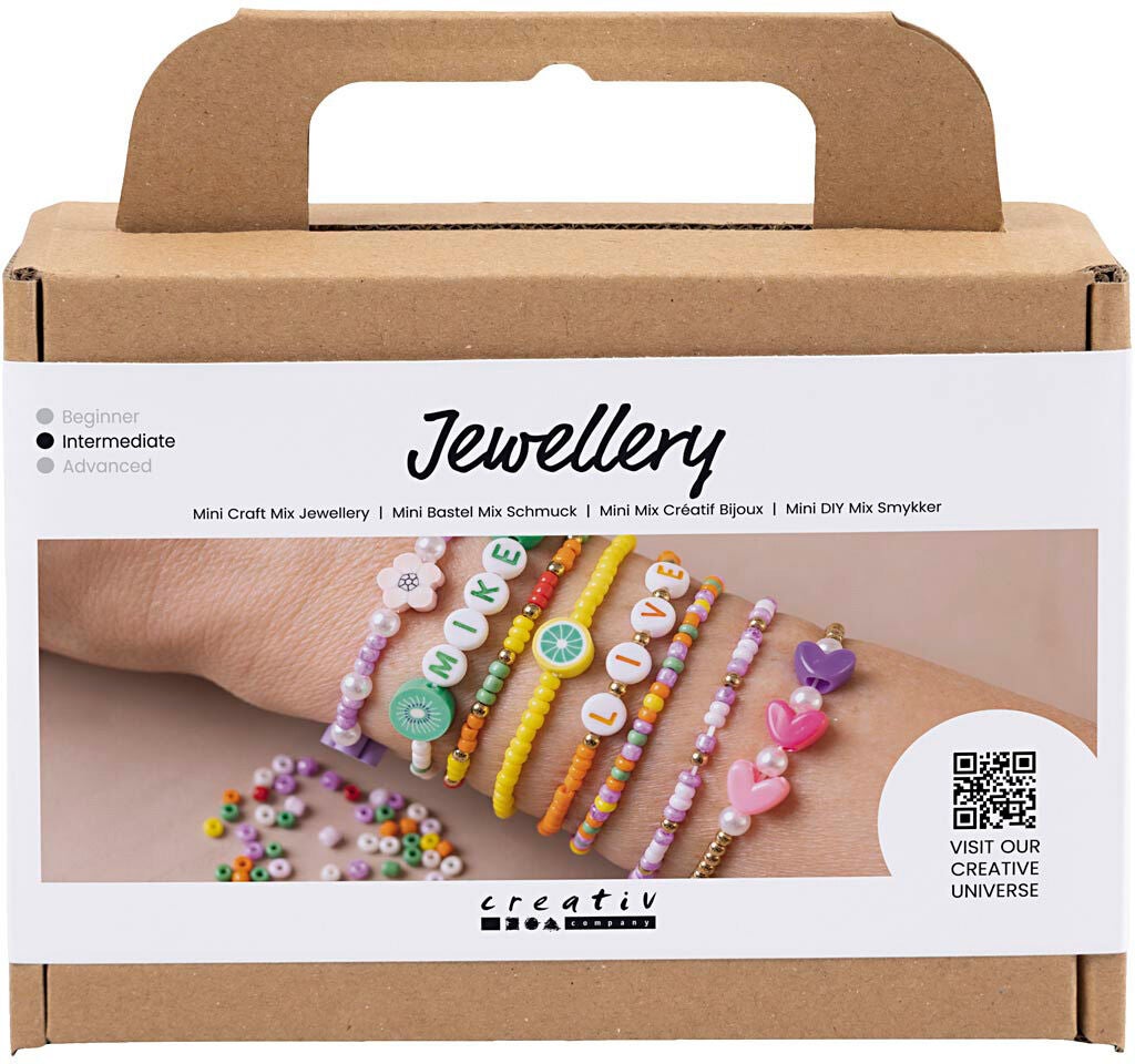 Creotime Pysselset DIY Mix Smycken Färgstarka Armband|