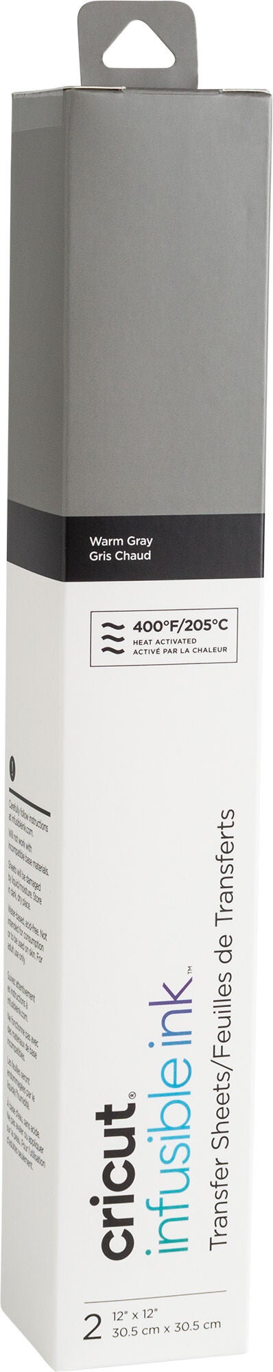 Cricut Infusible Ink Tillbehör Transfer Sheets 14x33 cm 2-pack|Warm Grey
