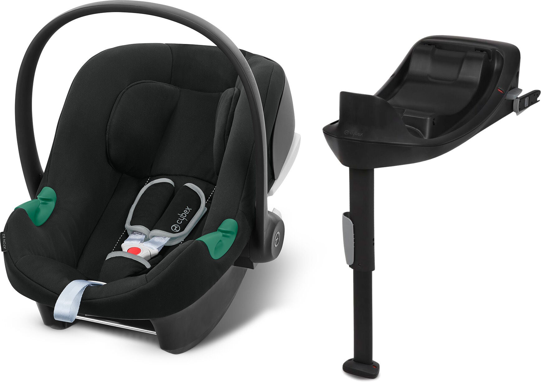 Cybex Aton B2 i-Size Babyskydd inkl. Base One|Volcano Black