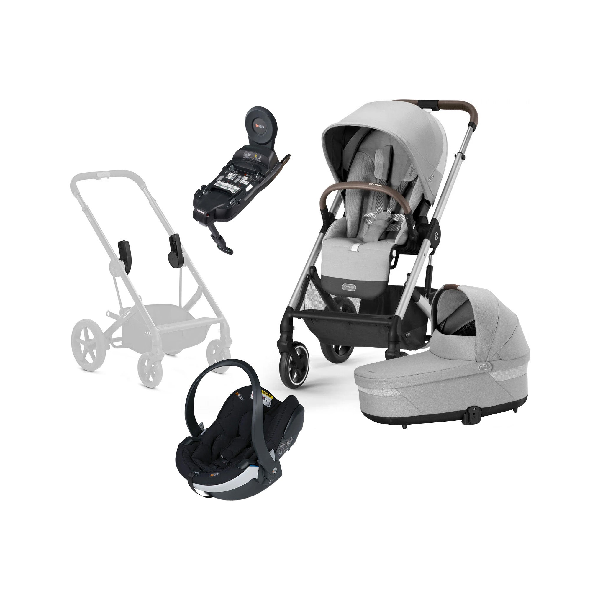 Cybex BALIOS S Lux Duovagn inkl. BeSafe iZi Go Modular X2 &  Bas