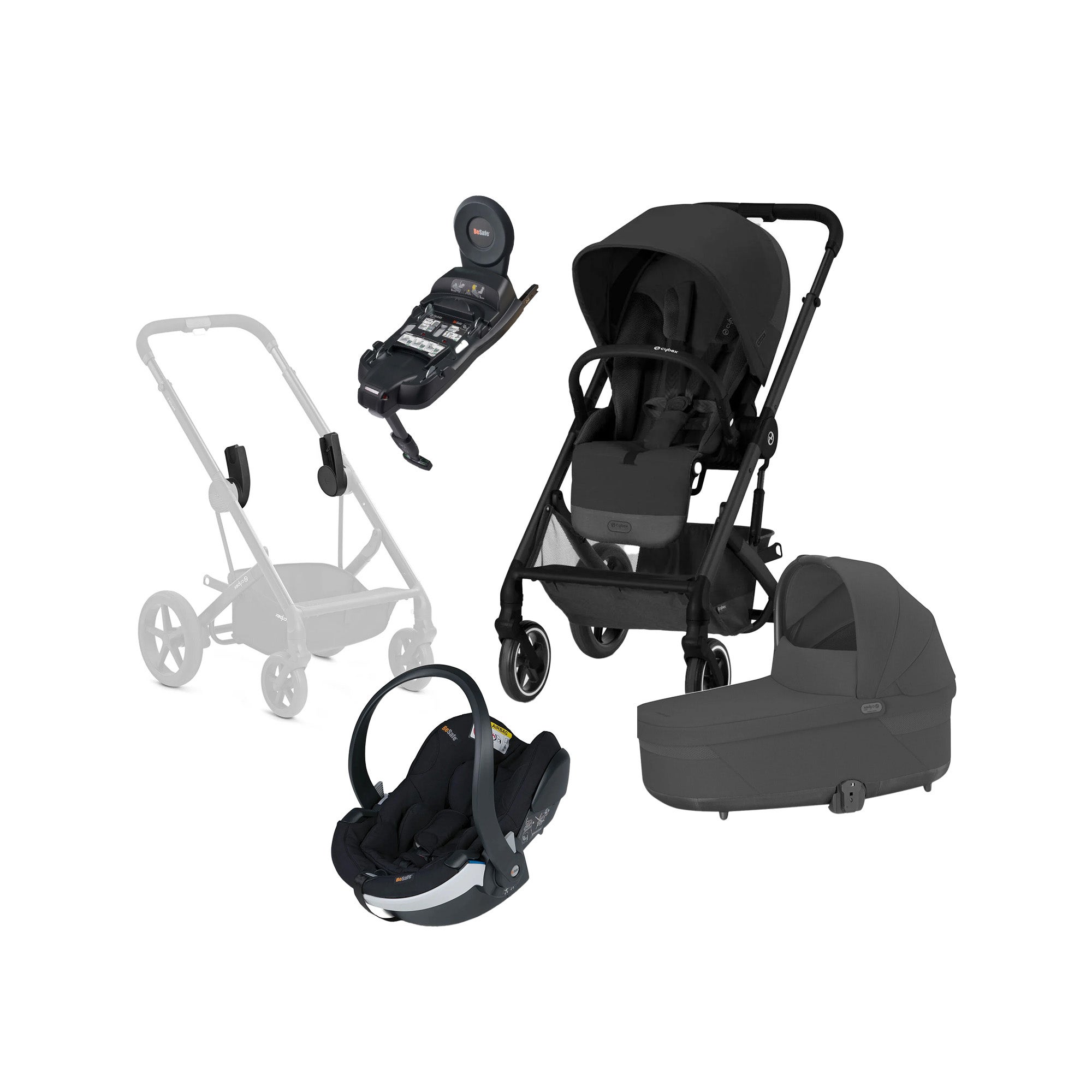 Cybex BALIOS S Lux Duovagn inkl. BeSafe iZi Go Modular X2 &  Bas