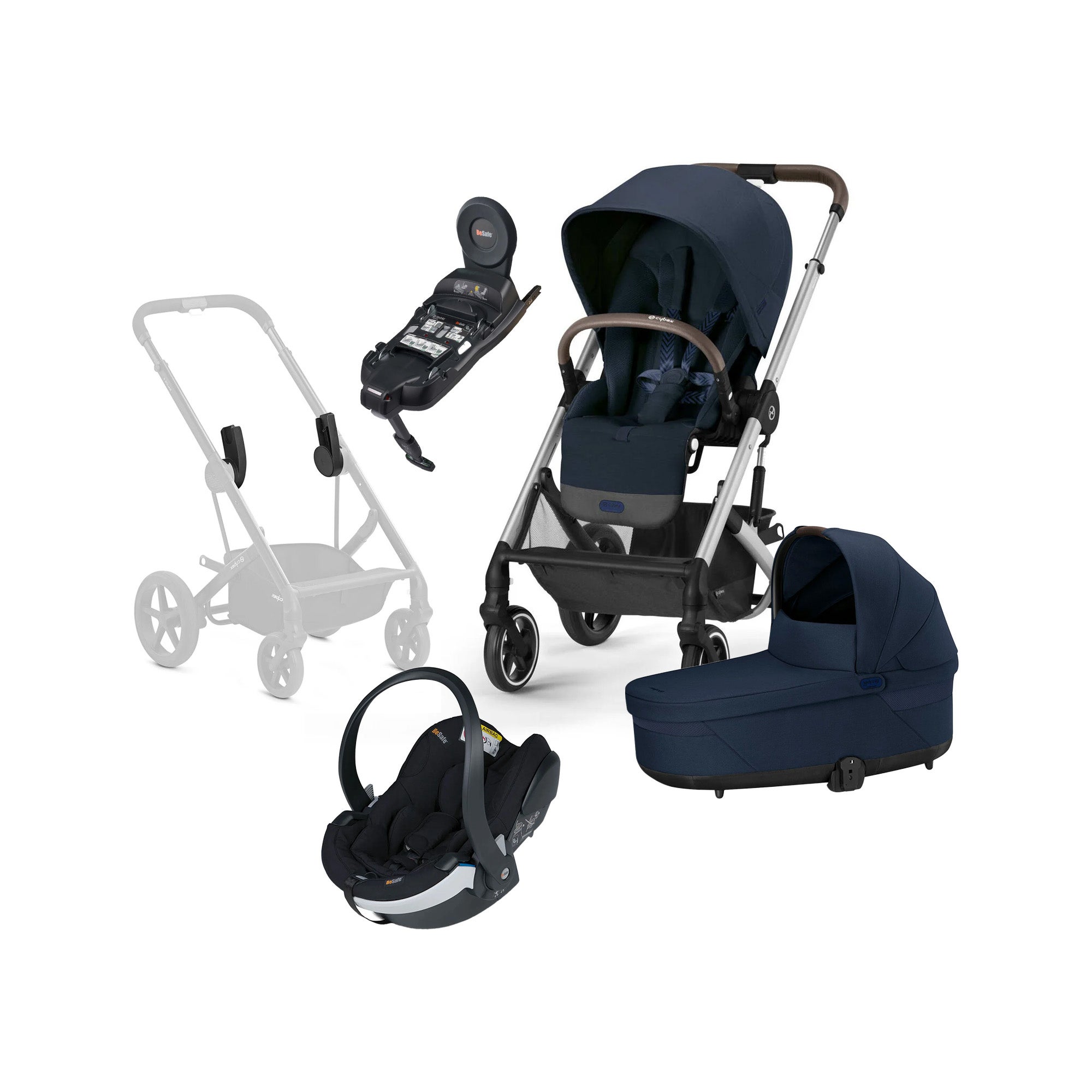 Cybex BALIOS S Lux Duovagn inkl. BeSafe iZi Go Modular X2 &  Bas