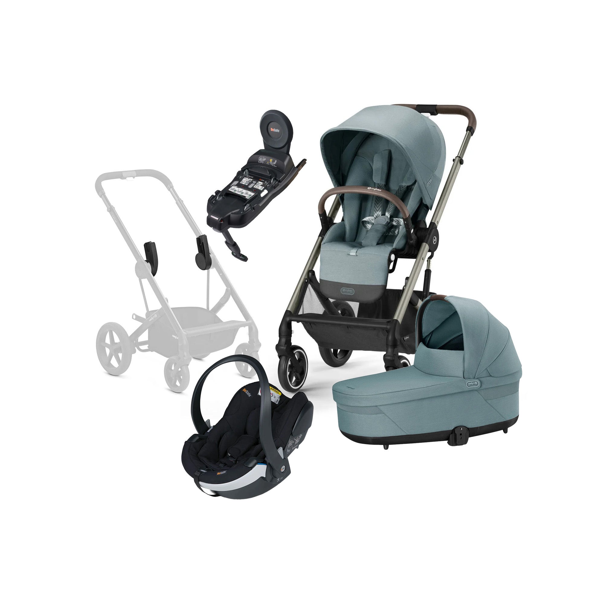 Cybex BALIOS S Lux Duovagn inkl. BeSafe iZi Go Modular X2 &  Bas
