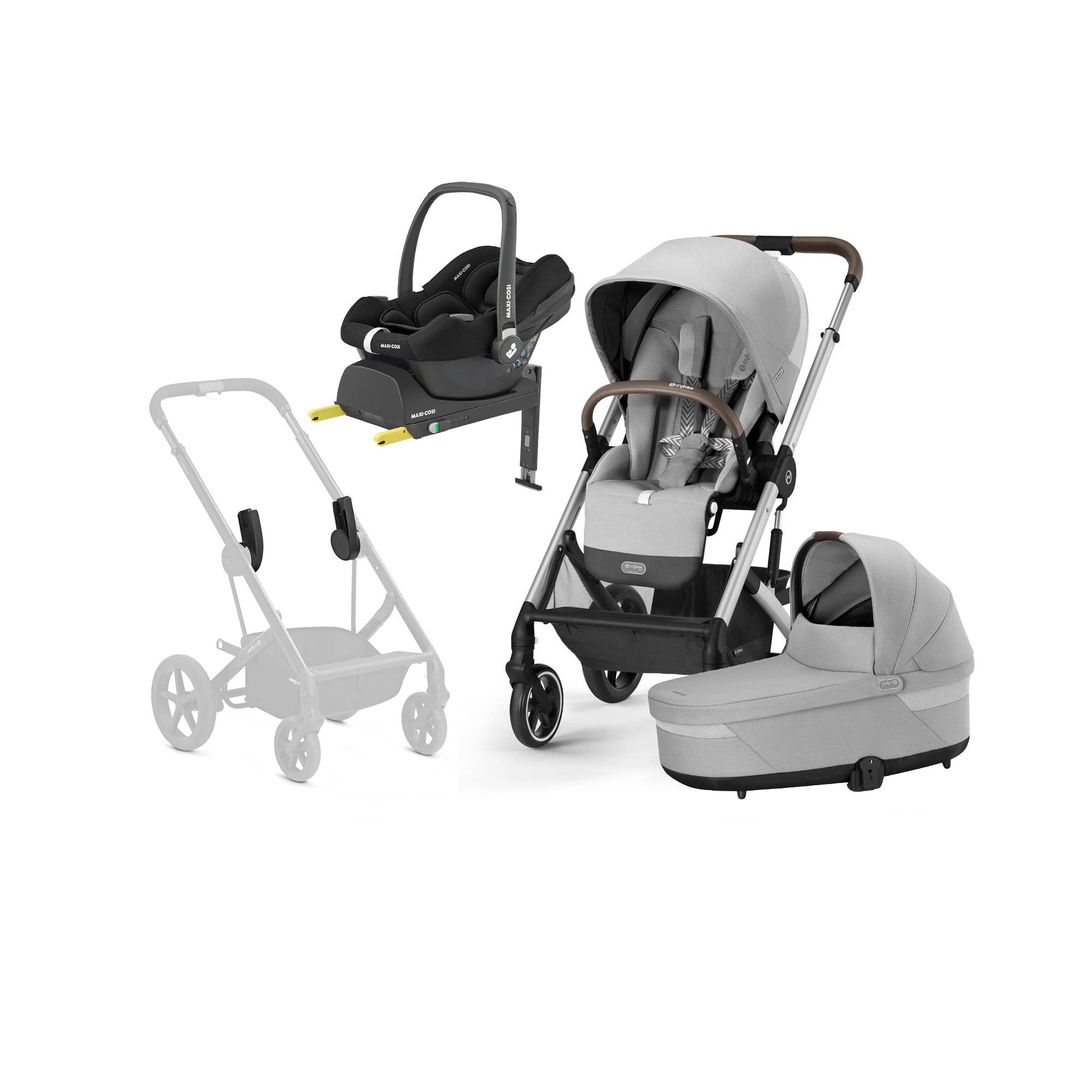 Cybex BALIOS S Lux Duovagn inkl. Maxi-Cosi CabrioFix &  Bas