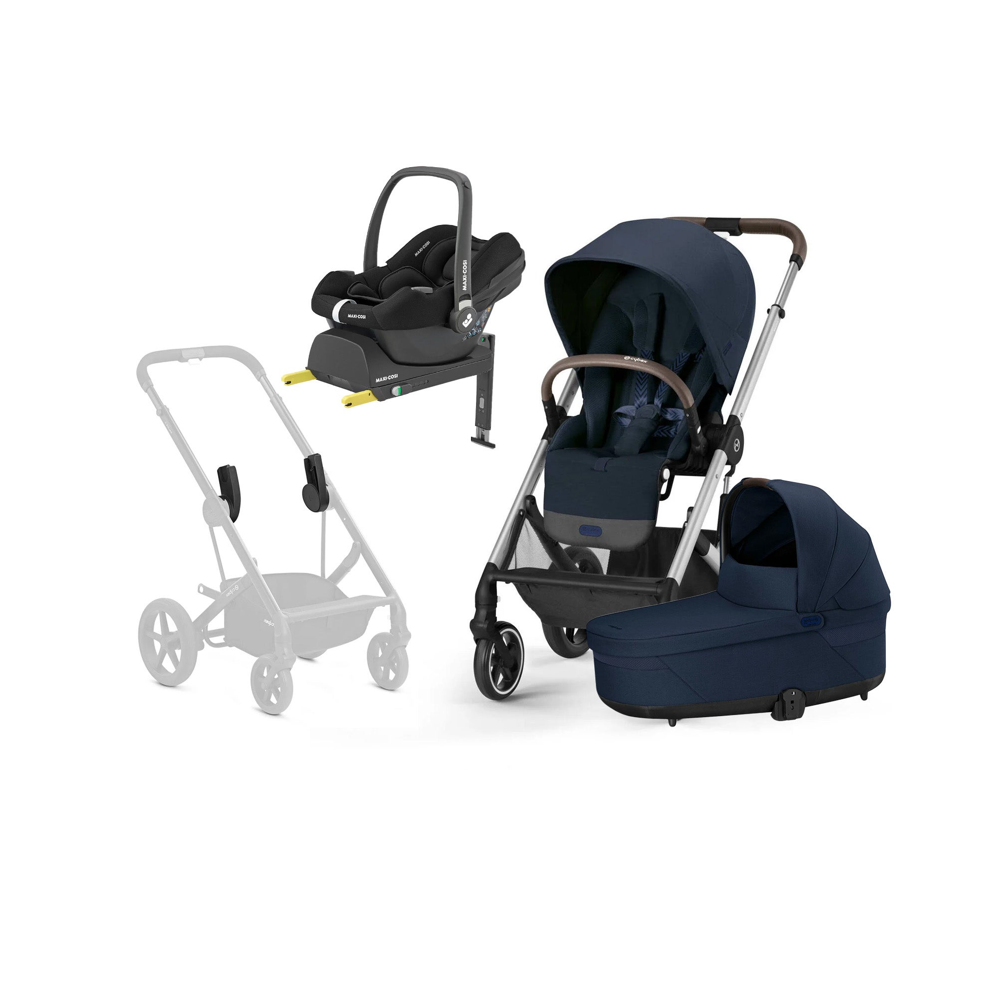 Cybex BALIOS S Lux Duovagn inkl. Maxi-Cosi CabrioFix &  Bas